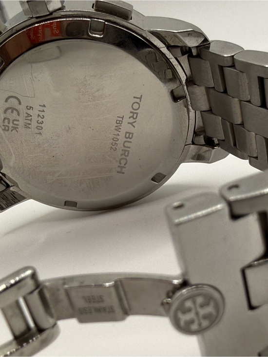Tory Burch Two-Tone Silver and Gold Chronograph Bracelet Watch 32mm main image 7